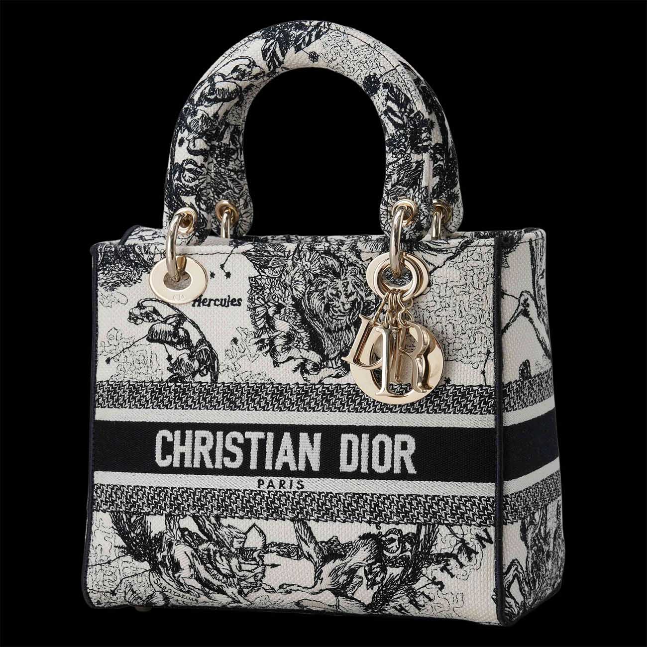 CHRISTIAN DIOR(USED)크리스찬디올 레이디 D Lite 미디엄 백
